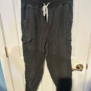 Aerie Charcoal Cargo Pants